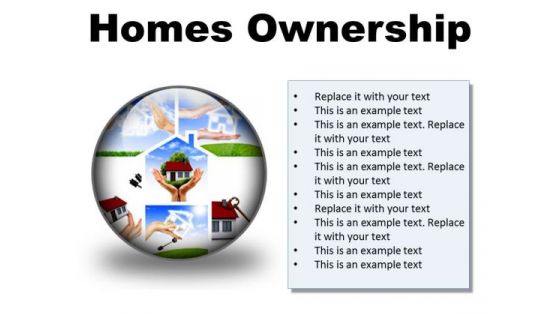 Homes Ownership Real Estate PowerPoint Presentation Slides C