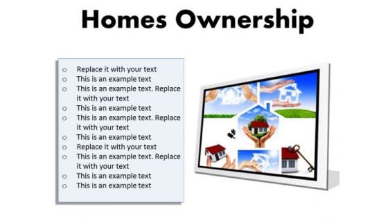 Homes Ownership Real Estate PowerPoint Presentation Slides F