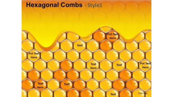 Honey Combs PowerPoint Background Slides