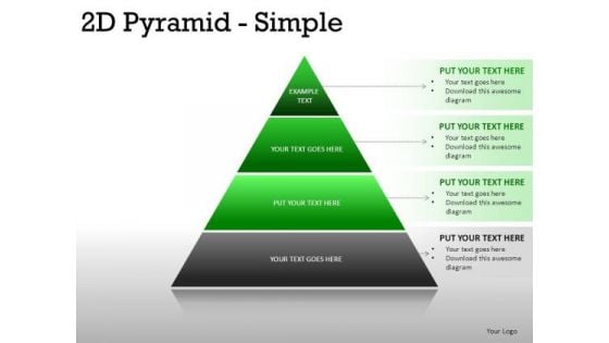 Horizon 2d Pyramid Simple PowerPoint Slides And Ppt Diagram Templates