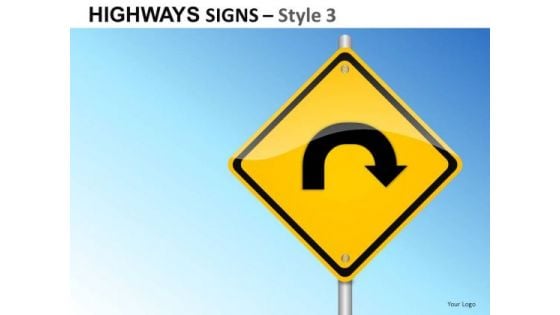 Horizon Journey Highways Signs 3 PowerPoint Slides And Ppt Diagram Templates