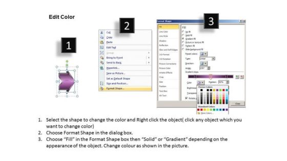 Horizontal Representation Arrows 10 Steps Program Flowchart PowerPoint Slides Slide03