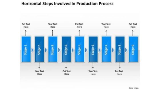Horizontal Steps Involved Production Processs Vision Office Stencils PowerPoint Templates Horizontal Steps Involved Production Processs Vision Office Stencils PowerPoint Templates