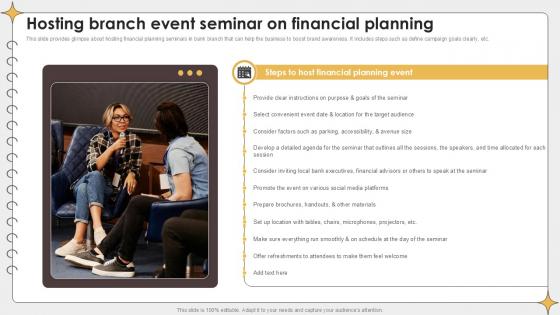 Hosting Branch Event Seminar On Planning Outreach Campaigns PPT Example