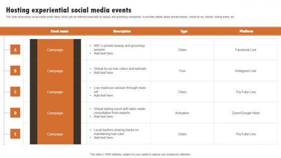 Hosting Experiential Social Media Events Experiential Marketing Technique Clipart PDF Hosting Experiential Social Media Events Experiential Marketing Technique Clipart PDF