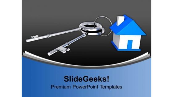 House Connected To Keys Security PowerPoint Templates Ppt Backgrounds For Slides 0113 House Connected To Keys Security PowerPoint Templates Ppt Backgrounds For Slides 0113