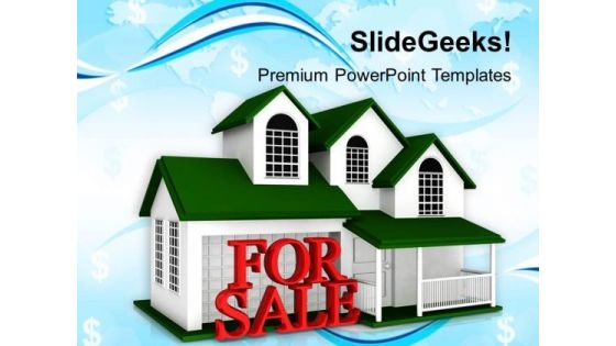 House For Sale Business PowerPoint Templates Ppt Backgrounds For Slides 1212