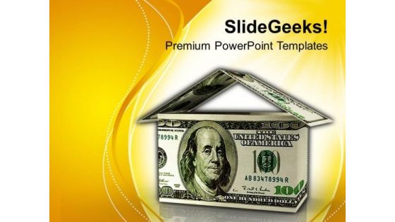 House Made Of Us Doallrs PowerPoint Templates Ppt Backgrounds For Slides 0113 House Made Of Us Doallrs PowerPoint Templates Ppt Backgrounds For Slides 0113