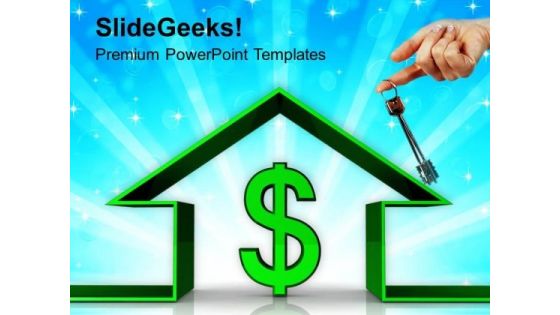 House With Dollar Sign Sale PowerPoint Templates Ppt Backgrounds For Slides 0113 House With Dollar Sign Sale PowerPoint Templates Ppt Backgrounds For Slides 0113