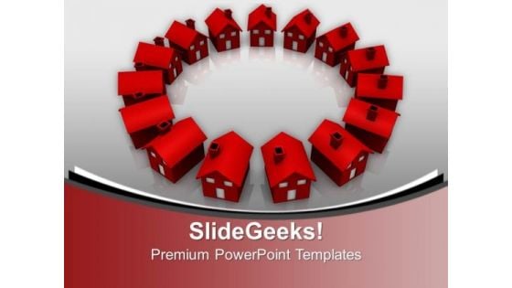 Houses Real Estate PowerPoint Templates Ppt Backgrounds For Slides 1112