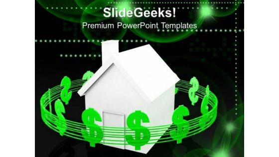 Housing Costs Dollars Business PowerPoint Templates And PowerPoint Themes 1012