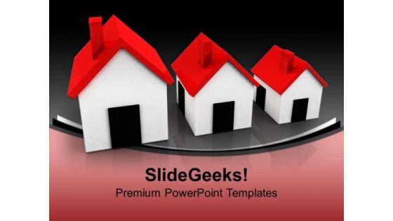 Housing Growth Real Estate PowerPoint Templates And PowerPoint Themes 1012