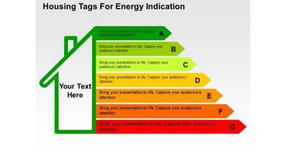 Housing Tags For Energy Indication PowerPoint Template Housing Tags For Energy Indication PowerPoint Template