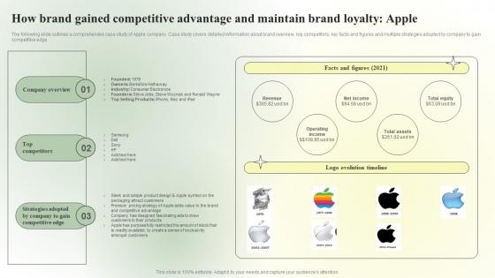 How Brand Gained Competitive Advantage And Maintain Competitive Infographics PDF