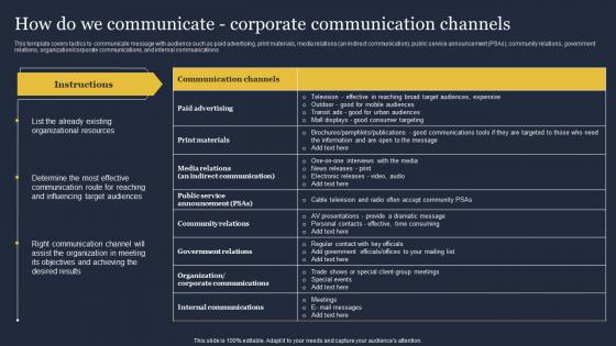 How Do We Communicate Corporate Critical Incident Communication Formats Pdf