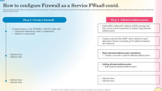 How To Configure Firewall As A Service Fwaas Network Security Diagrams Pdf