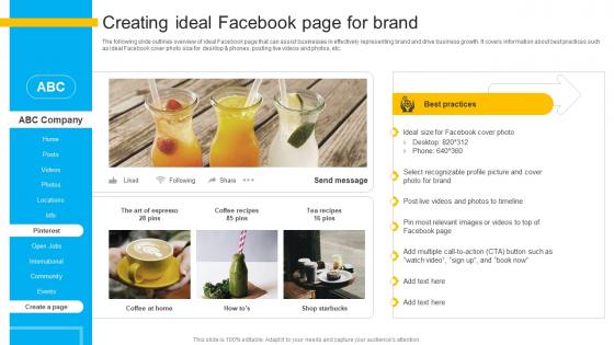 How To Create Cost Effective Creating Ideal Facebook Page For Brand Strategy SS V