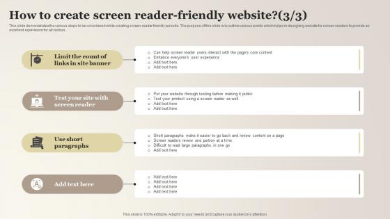How To Create Screen Reader Friendly Website Designs Pdf
