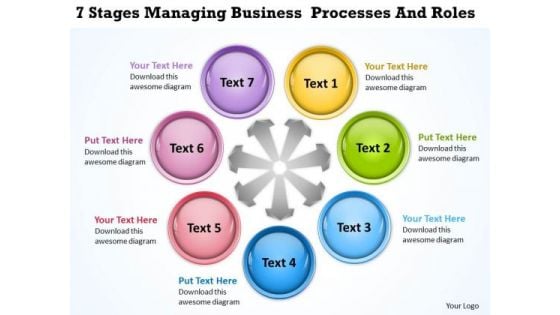 How To Draw Business Process Diagram Roles PowerPoint Templates Backgrounds For Slides