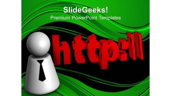 Http Text In 3d Internet PowerPoint Templates And PowerPoint Themes 0812