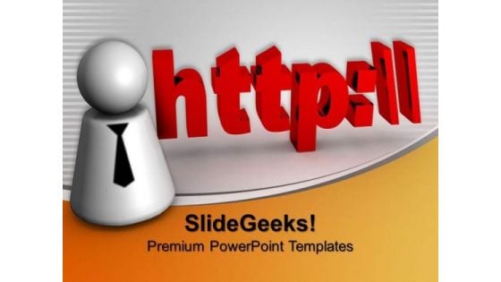 Http Text In 3d Internet PowerPoint Templates And PowerPoint Themes 0912