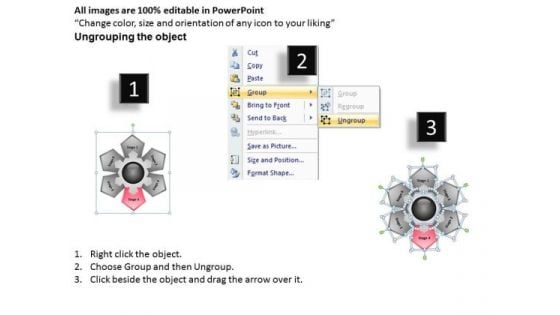 Hub And Spoke Stages 6 Data Flow Diagram How To Prepare Business Plan PowerPoint Slides