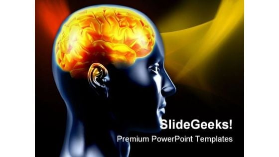 Human Brain02 Science PowerPoint Templates And PowerPoint Backgrounds 0711