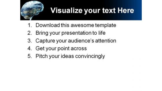 Human Brain Medical PowerPoint Themes And PowerPoint Slides 0711