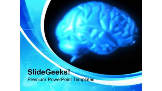 Human Brain Medical Theme PowerPoint Templates Ppt Backgrounds For Slides 0413