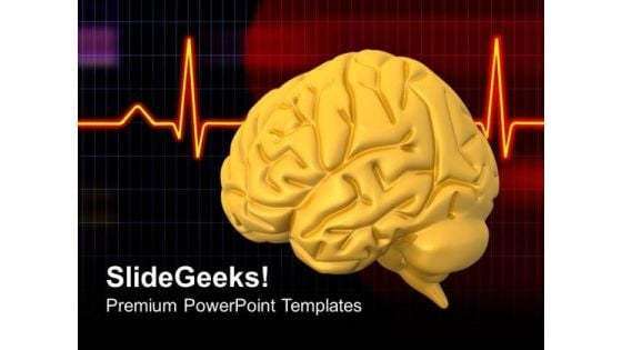 Human Brain With Eeg PowerPoint Templates Ppt Backgrounds For Slides 0713