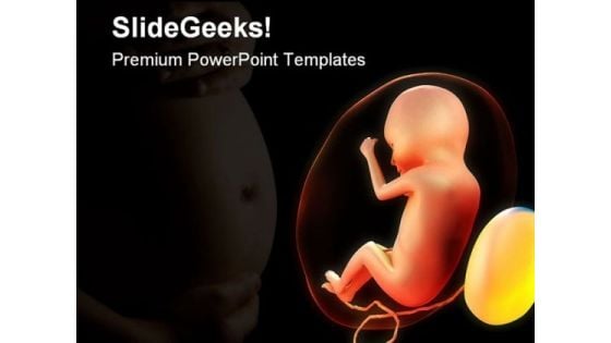Human Fetus Medical PowerPoint Backgrounds And Templates 1210