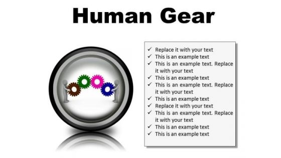 Human Gear Industrial PowerPoint Presentation Slides Cc