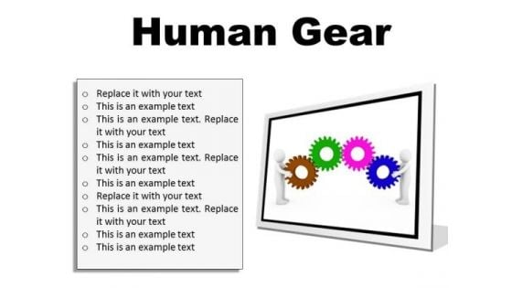 Human Gear Industrial PowerPoint Presentation Slides F