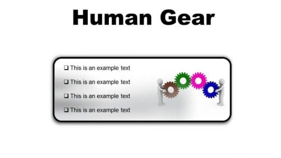 Human Gear Industrial PowerPoint Presentation Slides R