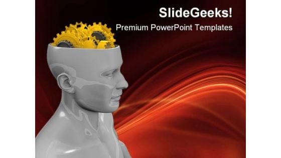 Human Gearhead Industrial PowerPoint Themes And PowerPoint Slides 0511