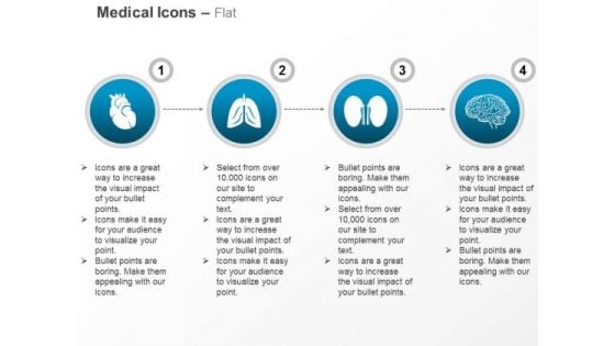 Human Heart Lung Kidney Brain Ppt Slides Graphics