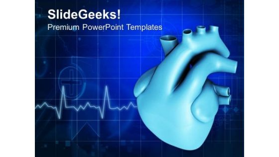 Human Heart PowerPoint Templates Ppt Backgrounds For Slides 0413