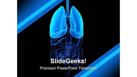 Human Lung Science PowerPoint Themes And PowerPoint Slides 0511