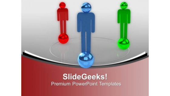 Human Network With Stable Positions PowerPoint Templates Ppt Backgrounds For Slides 0713