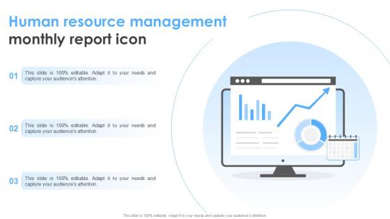 Human Resource Management Monthly Report Icon