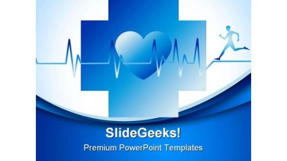 Human Running Medical PowerPoint Templates And PowerPoint Backgrounds 0311