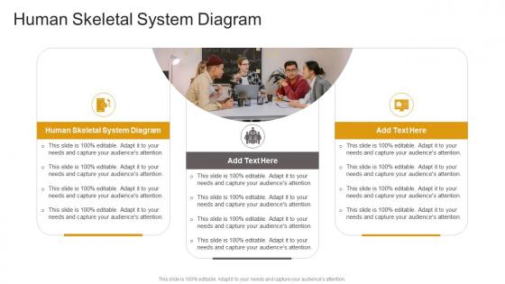 Human Skeletal System Diagram In Powerpoint And Google Slides Cpb