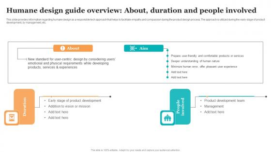 Humane Design Guide Overview About Duration Guide For Ethical Technology Diagrams Pdf