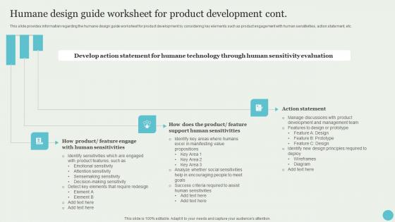 Humane Design Guide Worksheet For Product Crafting A Sustainable Company Portrait Pdf