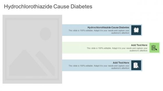 Hydrochlorothiazide Cause Diabetes In Powerpoint And Google Slides Cpb