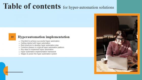 Hyper Automation Solutions Table Of Contents Themes PDF