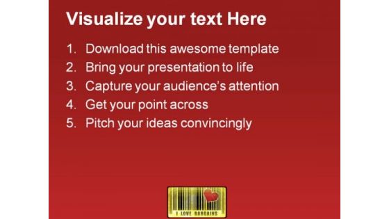 I Love Bargains Sales PowerPoint Templates And PowerPoint Backgrounds 0711