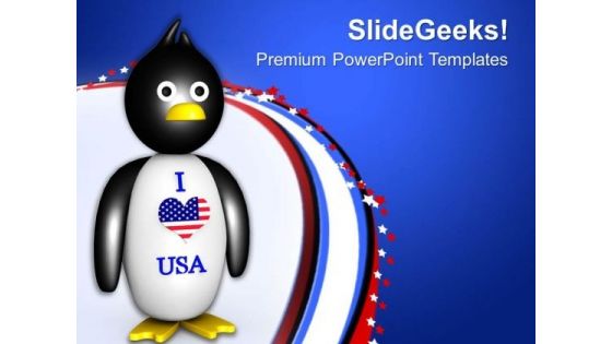 I Love United States Of America PowerPoint Templates Ppt Backgrounds For Slides 0713