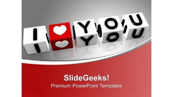 I Love You Cubes Wedding PowerPoint Templates Ppt Backgrounds For Slides 0113 I Love You Cubes Wedding PowerPoint Templates Ppt Backgrounds For Slides 0113