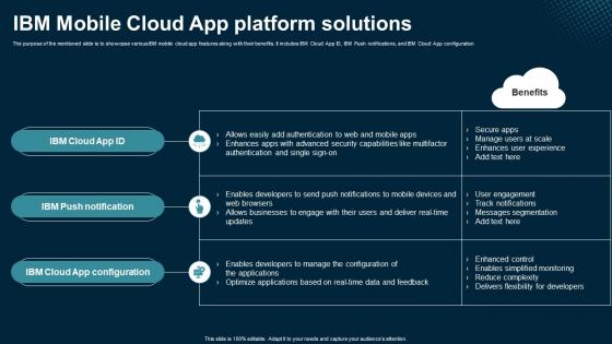 IBM Mobile Cloud App Platform Solutions Application Areas Of Mobile Cloud Computing IBM Mobile Cloud App Platform Solutions Application Areas Of Mobile Cloud Computing